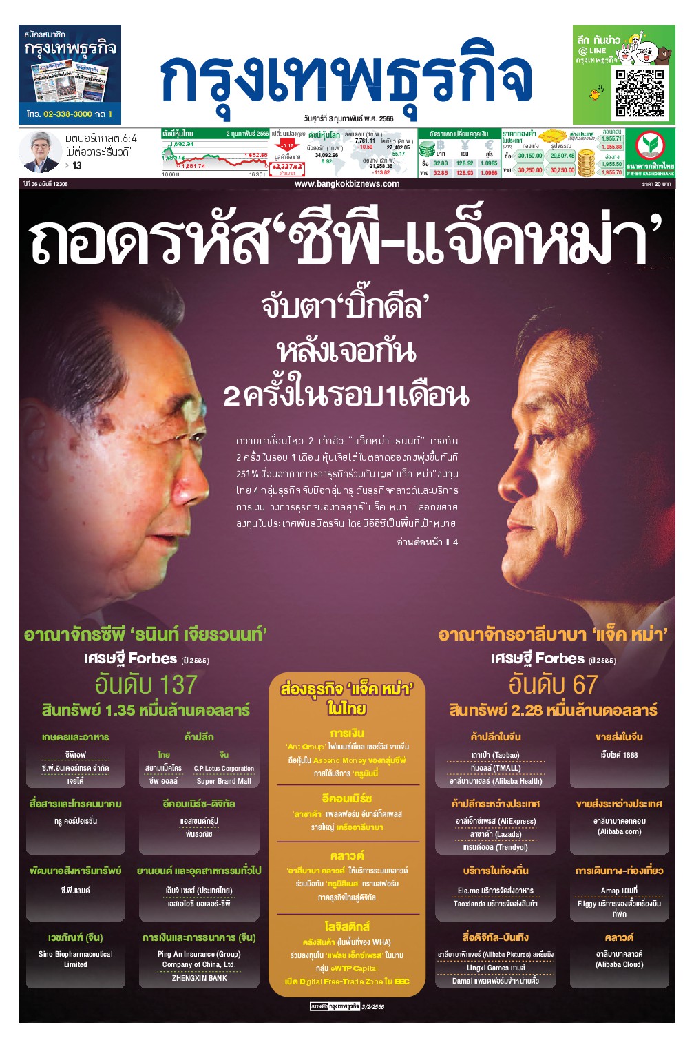 หนังสือพิมพ์ฉบับวันที่ 3 ก.พ. 66